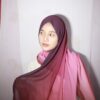 Pashmina Gradasi Premium Warna Merah Dan Pink Meddyanaveils