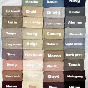 Pashmina Tensel Berbagai Varian Warna Meddyanaveils